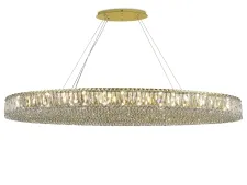 NEWPORT 8450 8458+14/S gold , Люстра, Gold Clear crystal L150*55*H13/250 cm G9 22*40W