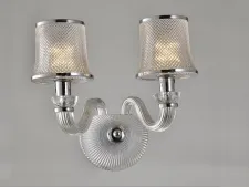 NEWPORT 11500 11502/A , Бра, Chrome Shade crystal L40*H34*Sp24 cm E14 2*40W
