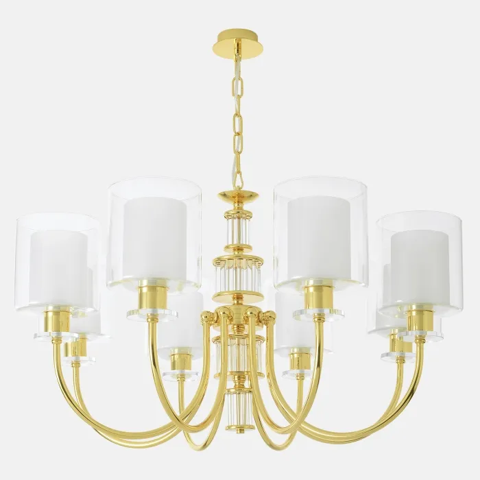 Люстра Crystal Lux ELENA SP8 GOLD | Дом Декора