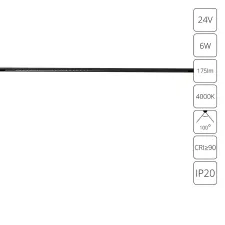 Магнитный трековый светильник Arte Lamp PRESTO A6230PL-1BK